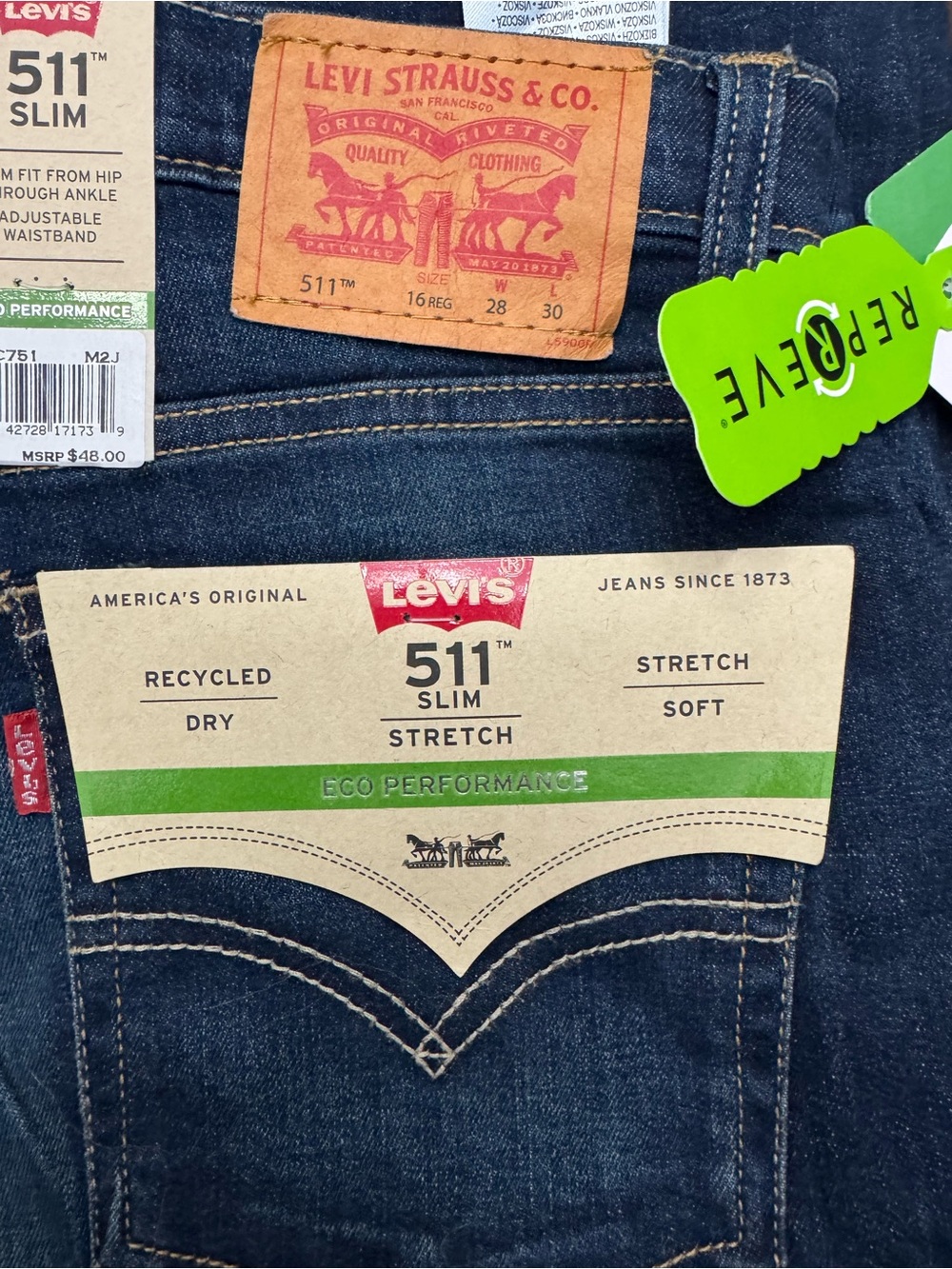 Levi’s 511 Slim Boys Jeans – New with Tags - Picture 5 of 9